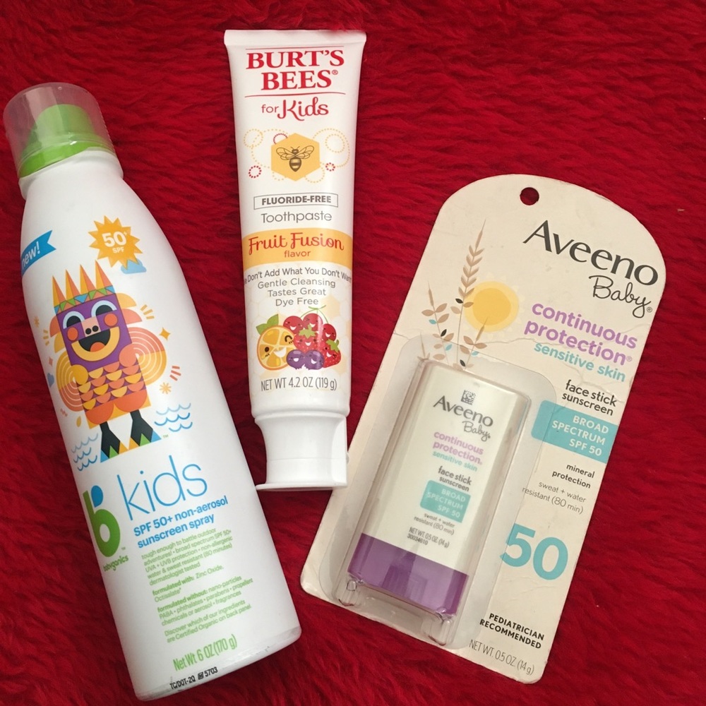 Kids bundle, aveeno burts bees baby orgánics
